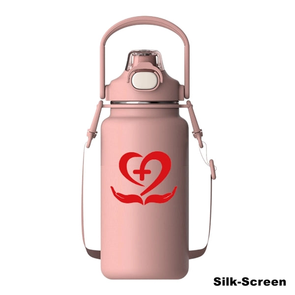 34/44/54 oz Stainless Steel Vacuum Water Bottle With Handle