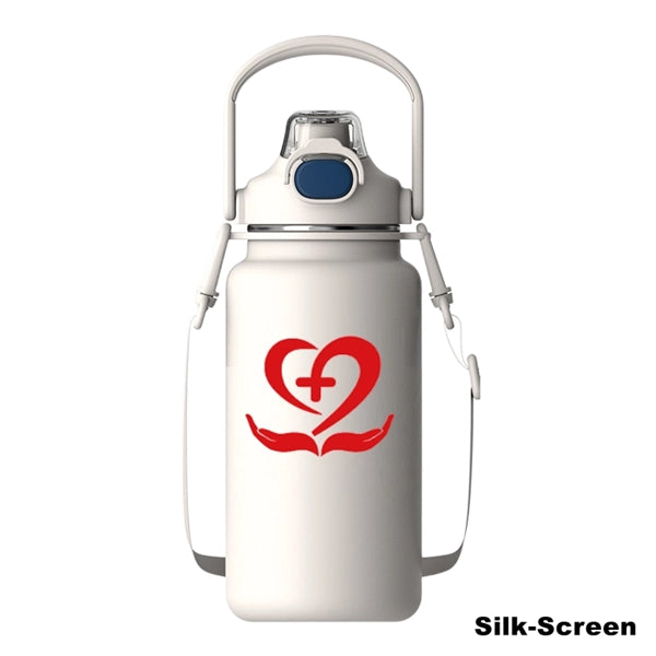 34/44/54 oz Stainless Steel Vacuum Water Bottle With Handle