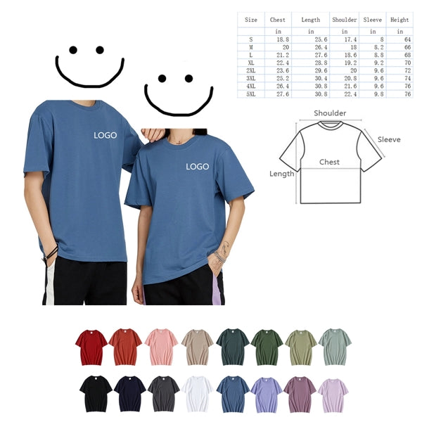 Cotton T-shirt with round neck