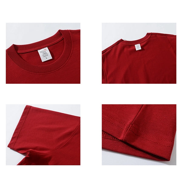 Cotton T-shirt with round neck