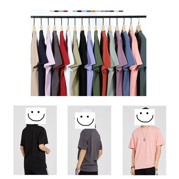 Cotton T-shirt with round neck