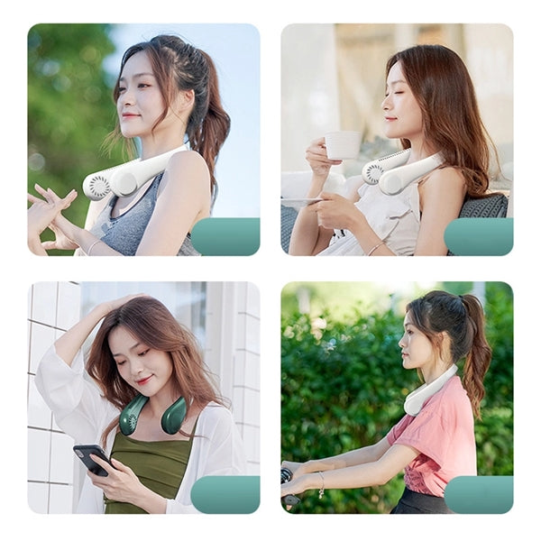 USB Rechargeable Portable Hands Free Bladeless Neck Fan