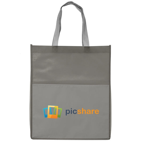 Rome RPET - Recycled Non-Woven Tote Pocket - ColorJet