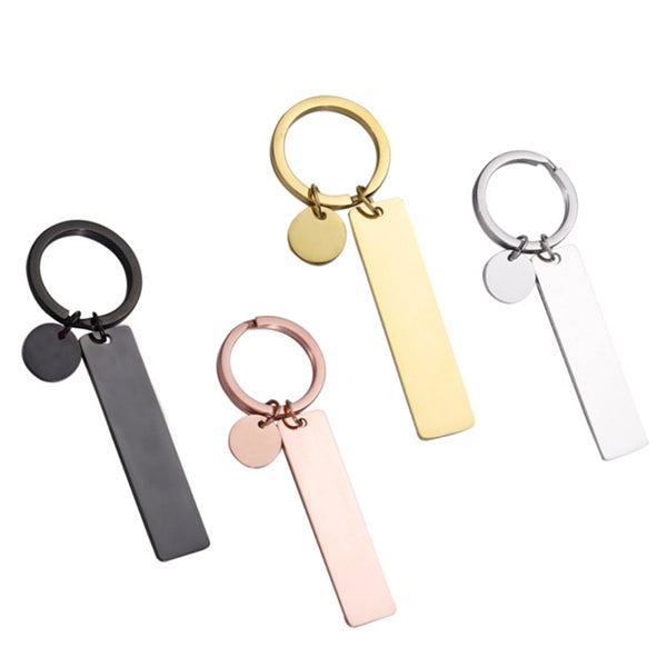 Stainless Steel Rectangle Keychain
