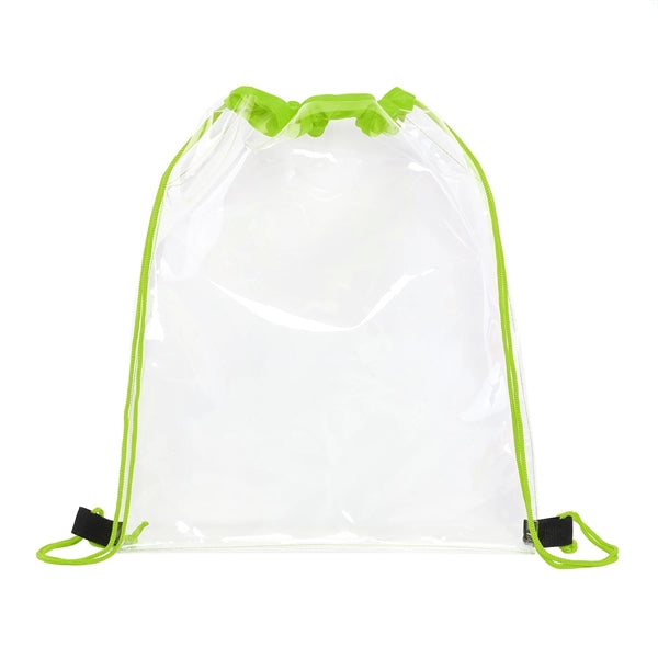 Clear PVC Drawstring Backpack