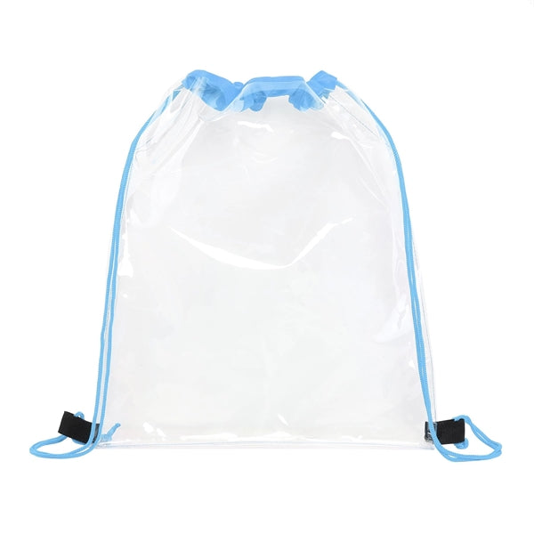 Clear PVC Drawstring Backpack