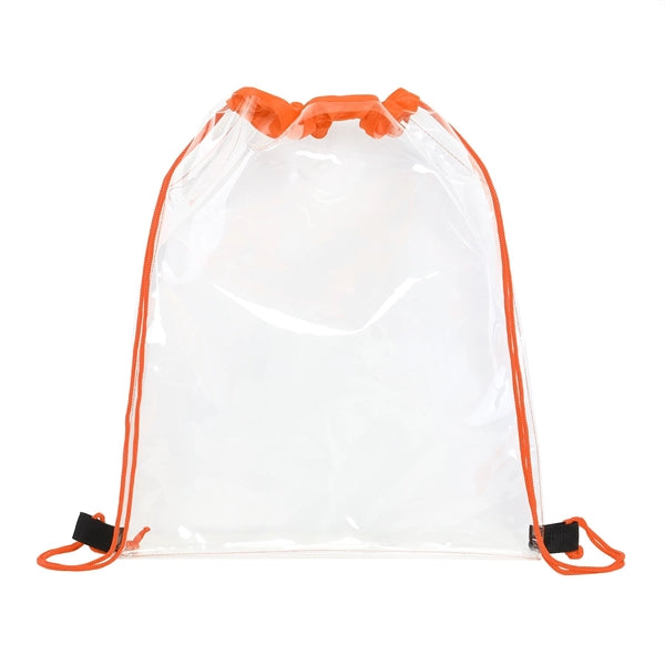 Clear PVC Drawstring Backpack