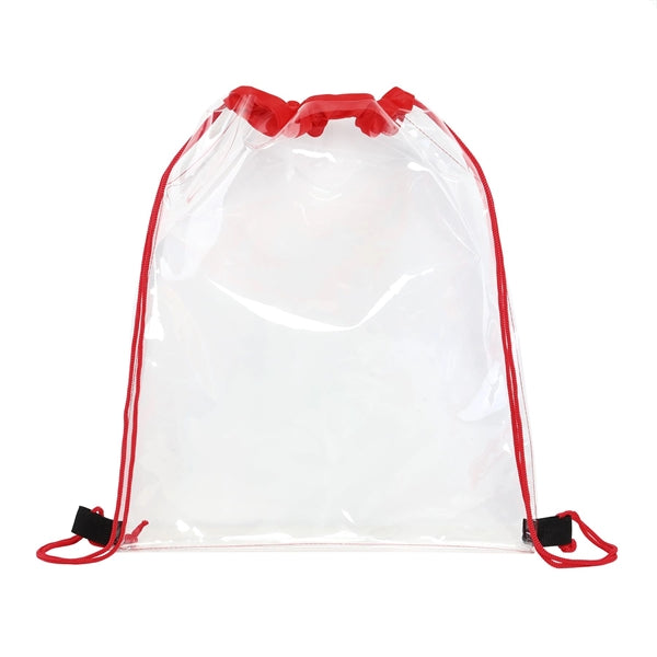 Clear PVC Drawstring Backpack