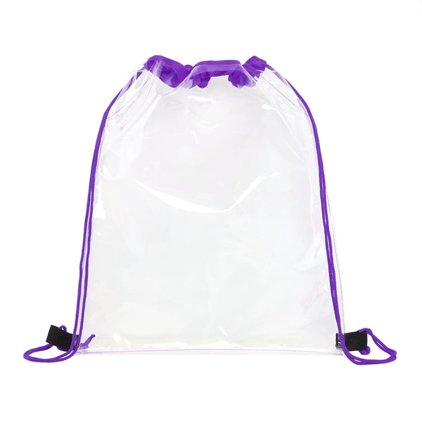 Clear PVC Drawstring Backpack