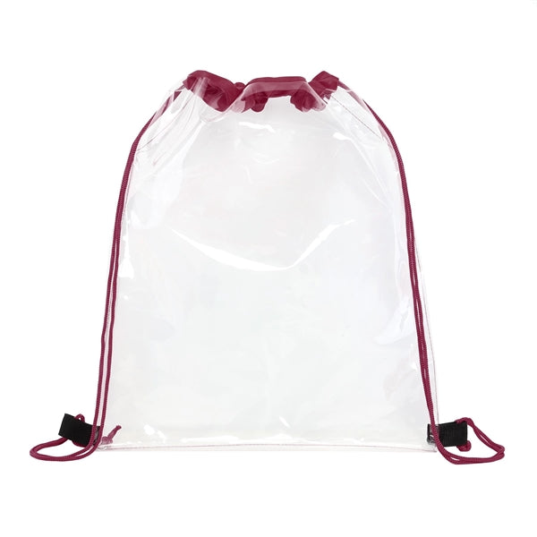 Clear PVC Drawstring Backpack