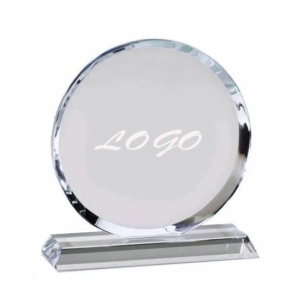 Round Shape Crystal Award trophy