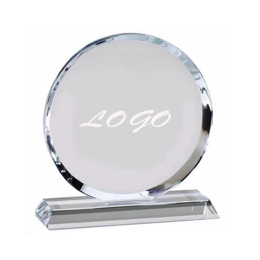 Round Shape Crystal Award trophy