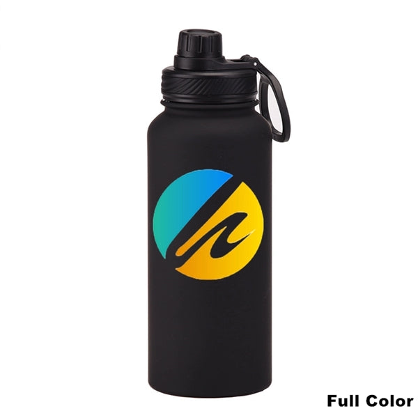 22/34 oz Insulated Stainless Steel Spout Lid Water Bottle