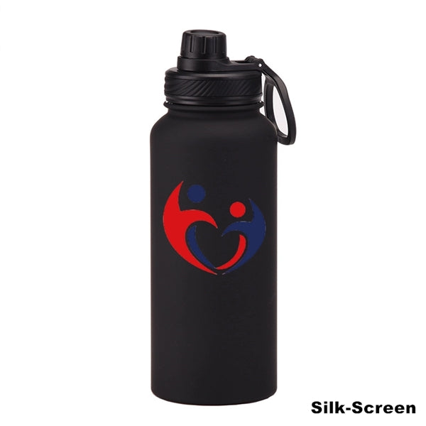 22/34 oz Insulated Stainless Steel Spout Lid Water Bottle