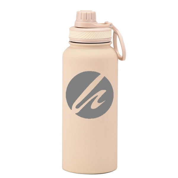 22/34 oz Insulated Stainless Steel Spout Lid Water Bottle