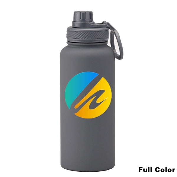 22/34 oz Insulated Stainless Steel Spout Lid Water Bottle