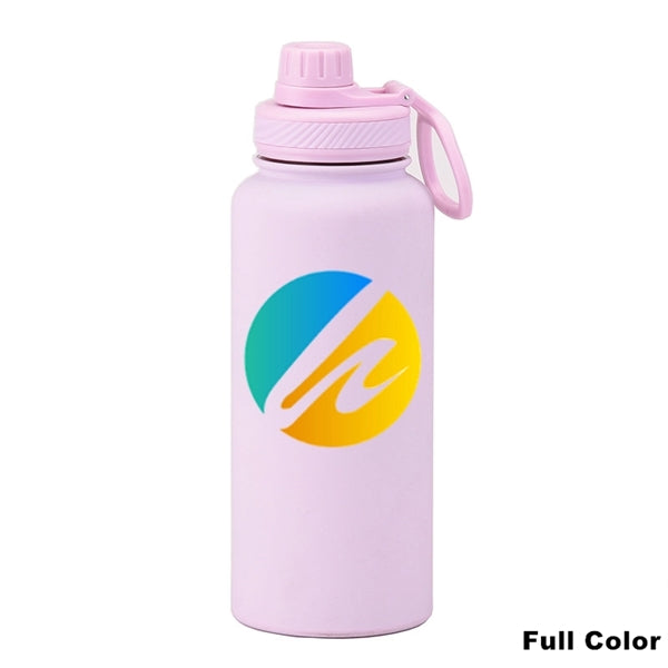 22/34 oz Insulated Stainless Steel Spout Lid Water Bottle