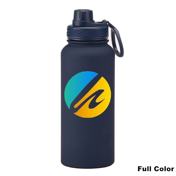 22/34 oz Insulated Stainless Steel Spout Lid Water Bottle