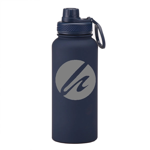 22/34 oz Insulated Stainless Steel Spout Lid Water Bottle