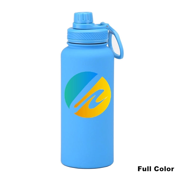 22/34 oz Insulated Stainless Steel Spout Lid Water Bottle