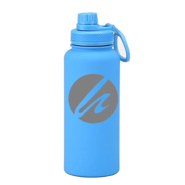 22/34 oz Insulated Stainless Steel Spout Lid Water Bottle