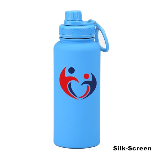 22/34 oz Insulated Stainless Steel Spout Lid Water Bottle