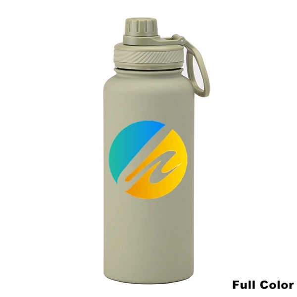22/34 oz Insulated Stainless Steel Spout Lid Water Bottle