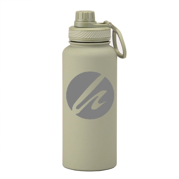 22/34 oz Insulated Stainless Steel Spout Lid Water Bottle