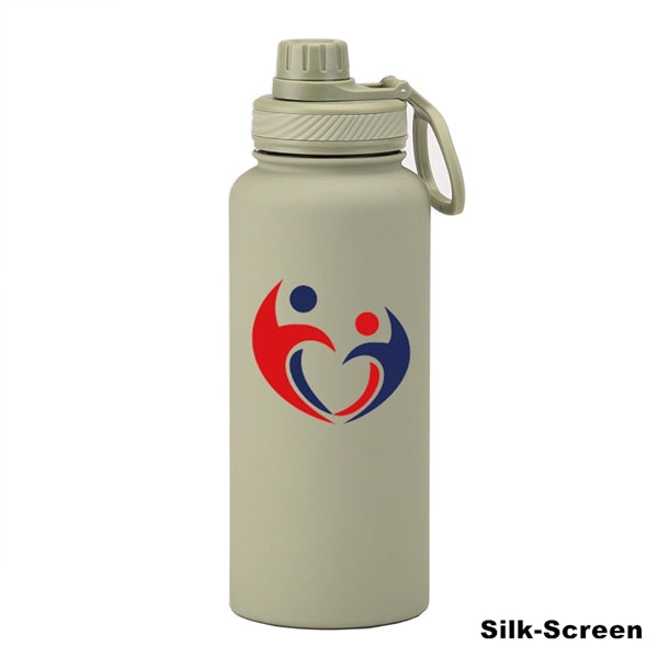 22/34 oz Insulated Stainless Steel Spout Lid Water Bottle