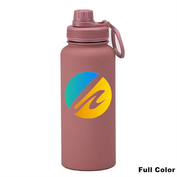 22/34 oz Insulated Stainless Steel Spout Lid Water Bottle