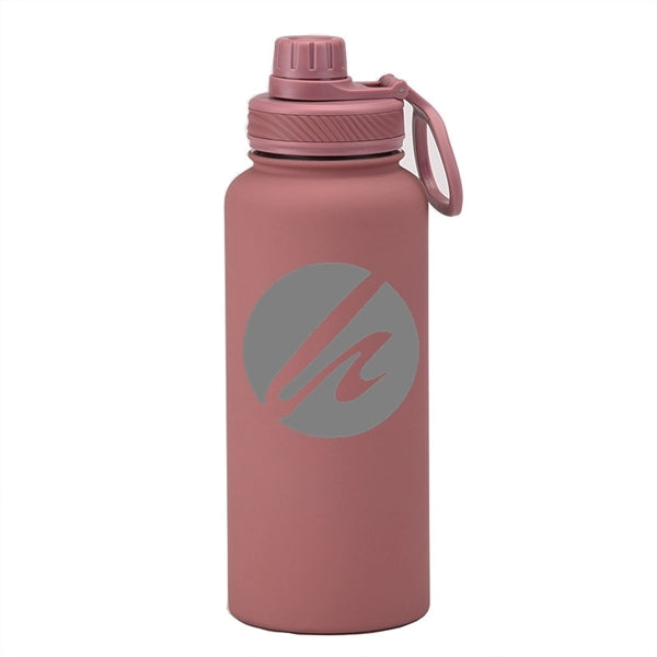 22/34 oz Insulated Stainless Steel Spout Lid Water Bottle