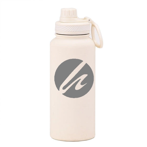 22/34 oz Insulated Stainless Steel Spout Lid Water Bottle