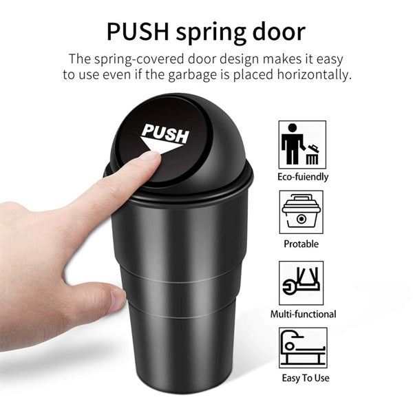 Car Garbage Can With Lid