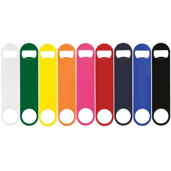 Paddle Style Powder Coated Steel Bottle Opener