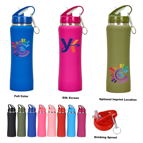 Double Wall Stainless Steel Water Bottle With Carabiner