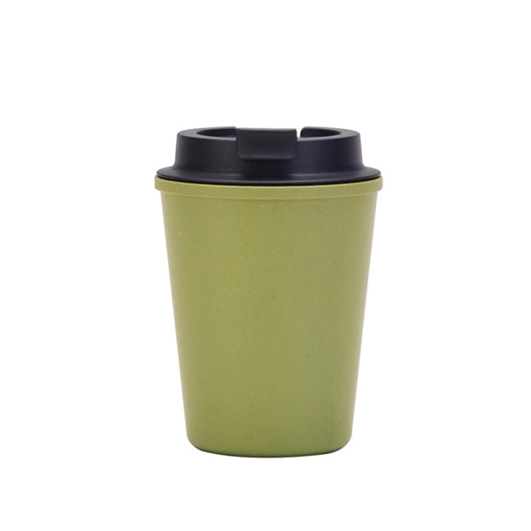12oz Wheat Straw Travel Mug Coffee Cup With Lid