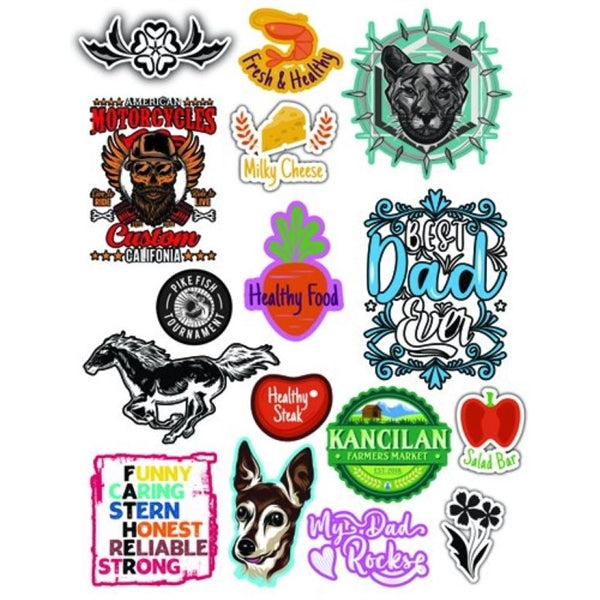 4" x 4" Vinyl Die-Cut Full Color Stickers