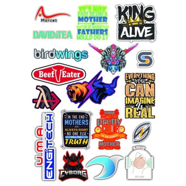 4" x 4" Vinyl Die-Cut Full Color Stickers