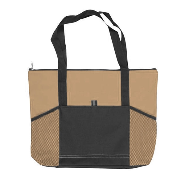 600D Polyester Jumbo Zippered Tradeshow Tote Ba