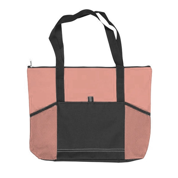 600D Polyester Jumbo Zippered Tradeshow Tote Ba