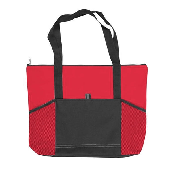 600D Polyester Jumbo Zippered Tradeshow Tote Ba