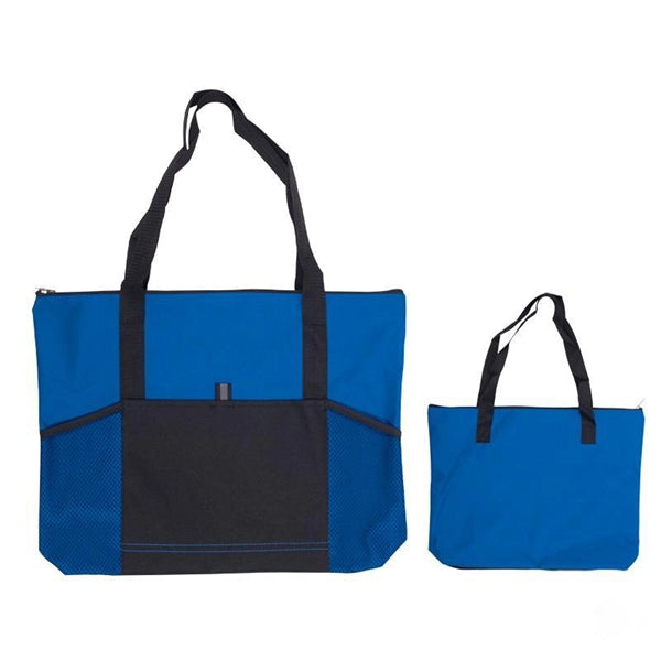 600D Polyester Jumbo Zippered Tradeshow Tote Ba