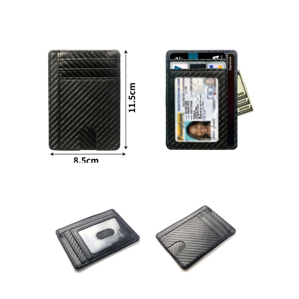 Slim Rfid Blocking Leather Card Wallet