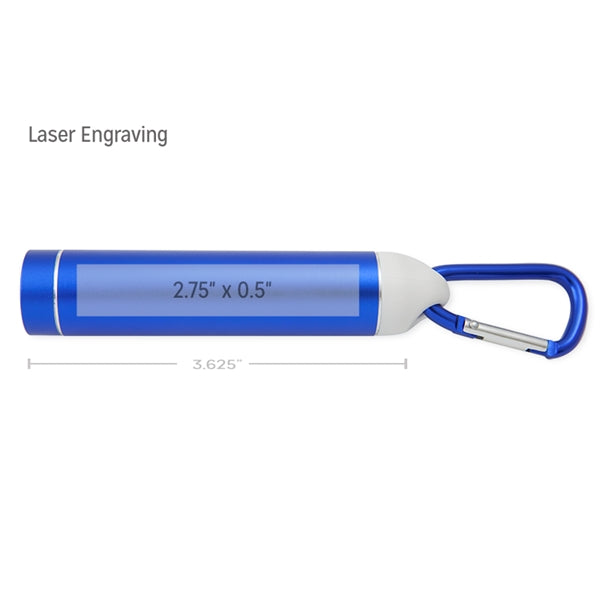 Edgewater Carabiner Standard Power Bank with UL Certified Ba