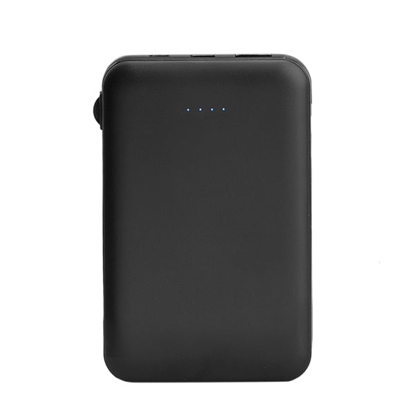 Drum 5000mAh Power Bank with Built-in Cable