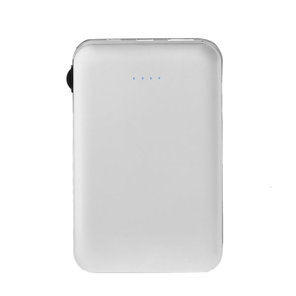 Drum 5000mAh Power Bank with Built-in Cable