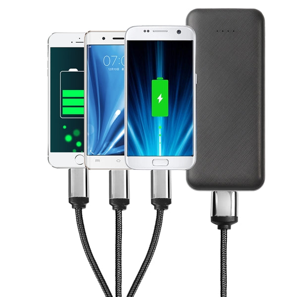 Modesto Back-lit 3-in-1 Charging Cable