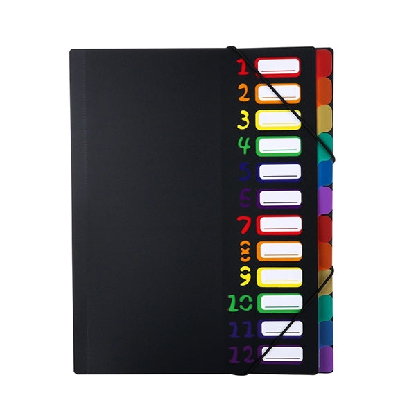 A4 Expanding File Folder With Rainbow Lining