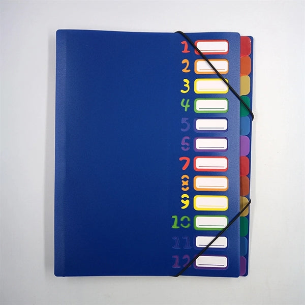 A4 Expanding File Folder With Rainbow Lining