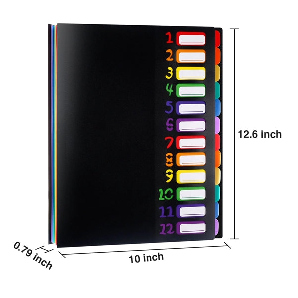 A4 Expanding File Folder With Rainbow Lining